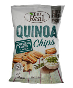 Τσιπς από κινόα  με ξινή κρέμα & σχοινόπρασο 80gr