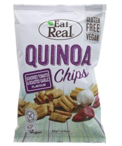 Τσιπς από κινόα  με λιαστή τομάτα & σκόρδο 80gr