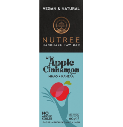 Nutree Handmade Raw Bar Μήλο κανέλα 60gr
