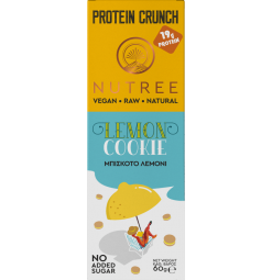 Nutree Protein Crunch Μπισκότο Λεμόνι (19g Protein) 60gr