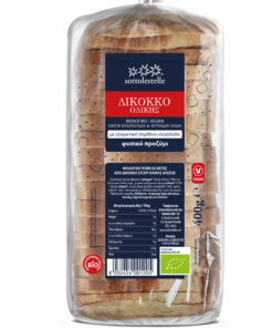 Ψωμί με Δίκοκκο Σιτάρι Ολικής σε φέτες (400γρ)